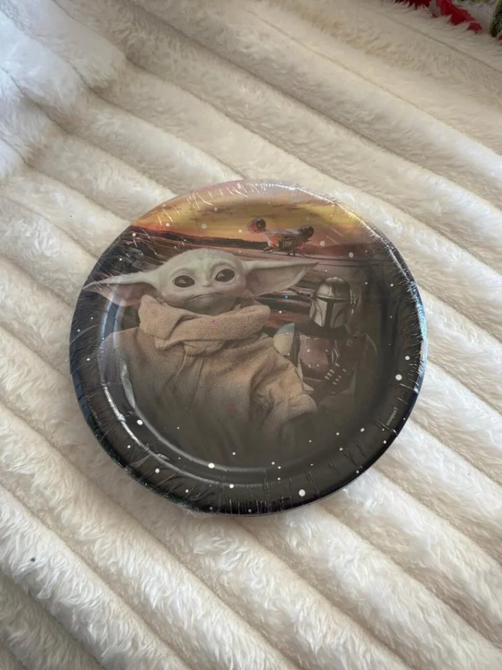 STAR WARS Party Birthday Plates Napkins Table cover Mandalorian Grogu